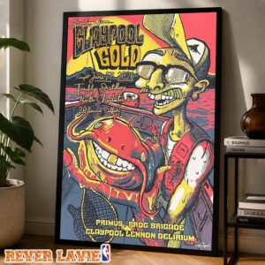 Les Claypool’s Fearless Flying Frog Brigade Gig Print At Firefly Distillery In North Charleston SC On June 17 2026 Home Decor Poster Canvas