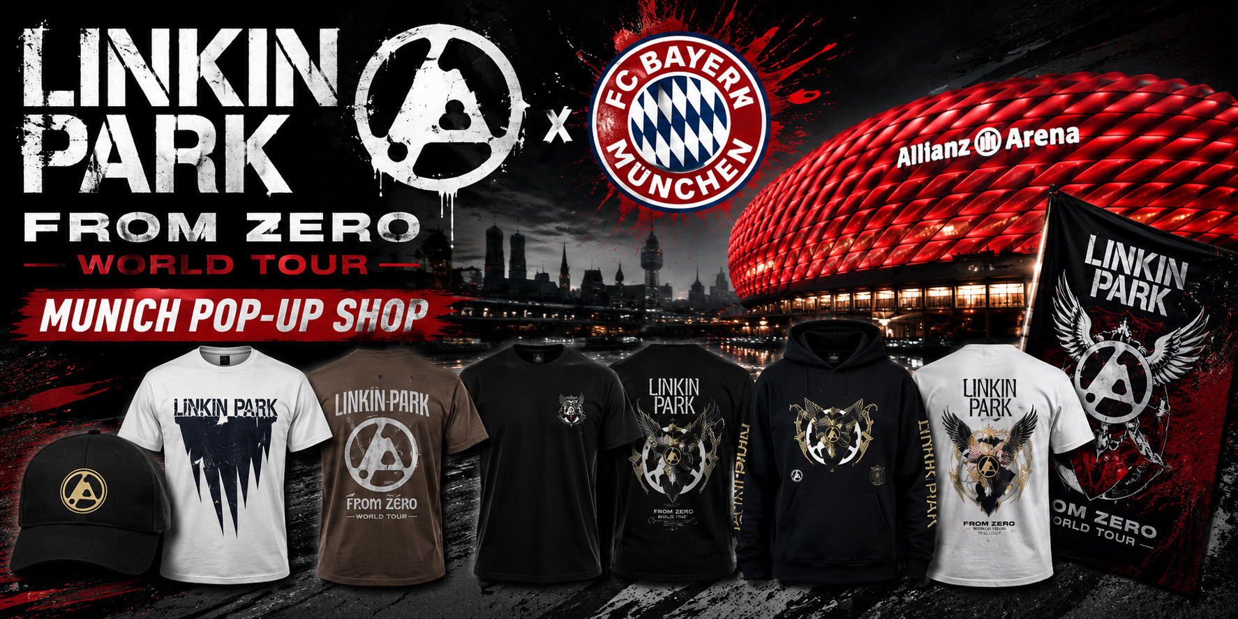 Linkin Park From Zero World Tour Munich 2026 Pop-Up Shop