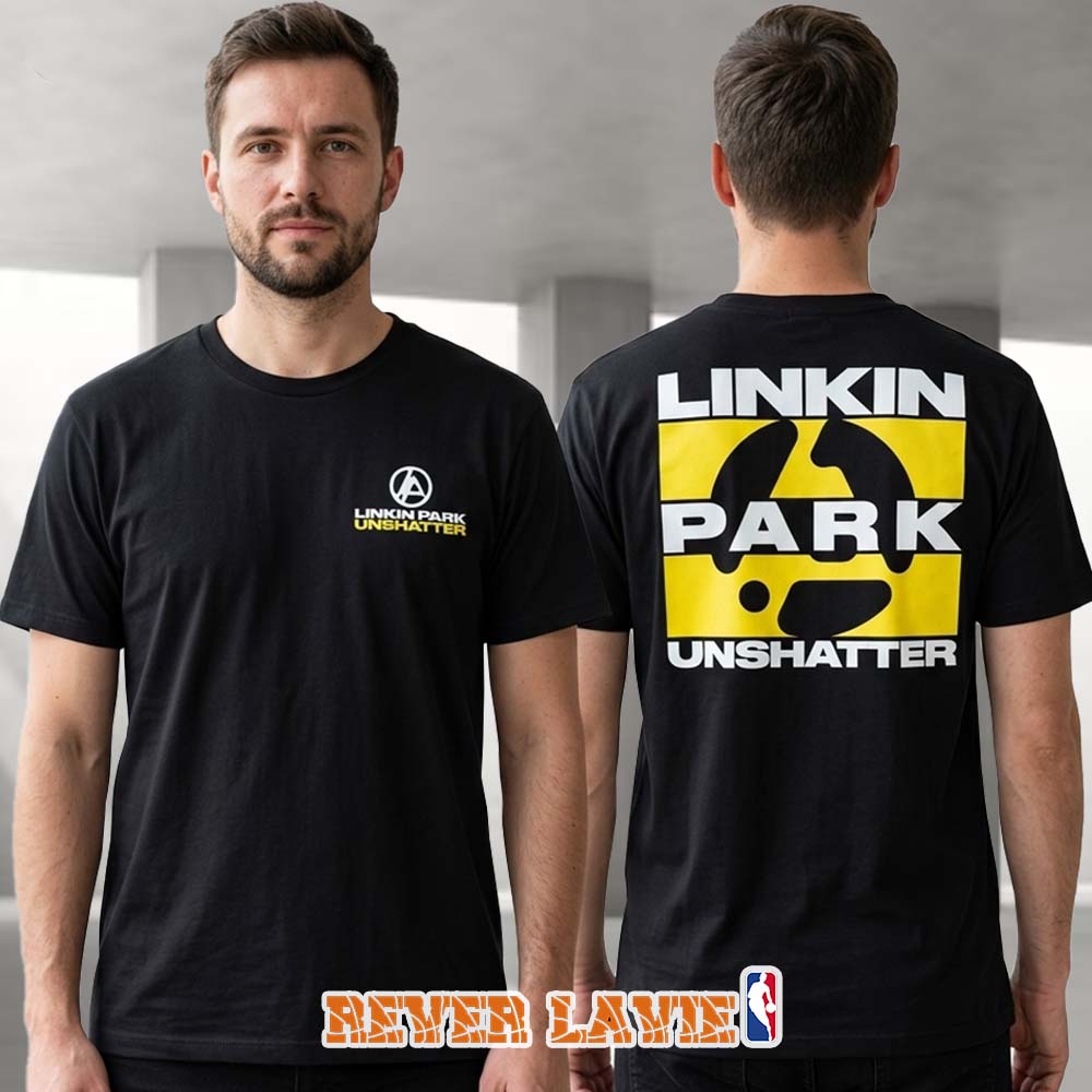 Linkin Park 2026 Unshatter Coming Soon To Theaters Worldwide Double Sided T-Shirt Linkin Park 2026 Unshatter Coming Soon To Theaters Worldwide Double Sided T-Shirt