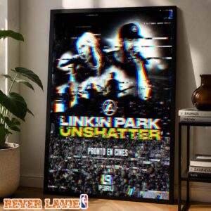 Linkin Park Concert Poster Unshattered In Peru 2026 Glitch Cinema Artwork Home Decor Poster Canvas
