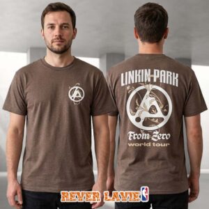Linkin Park Munich Pop-up Shop From Zero Tour 2026 Ornate Brown Tee