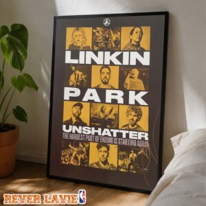 Linkin Park Unshatter The Hardest Part Of Ending Is Starting Again Band Photo Home Decor Poster Canvas