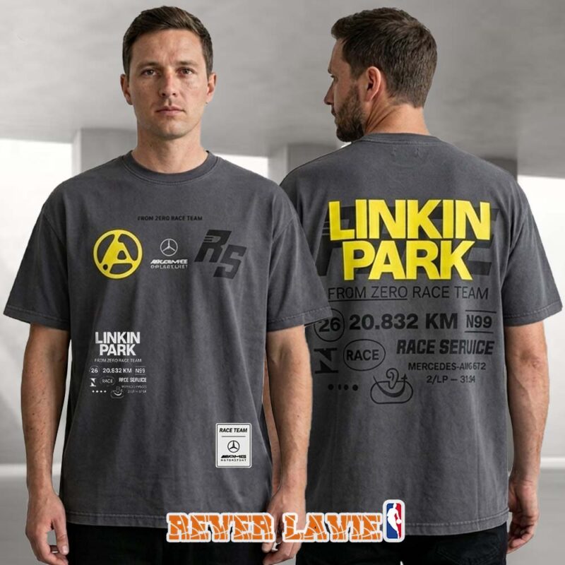 Linkin Park X Mercedes AMG Lounge x Rock Am Ring 2026 Exclusive Merch Tee From Zero Race Team Two Sides Tee