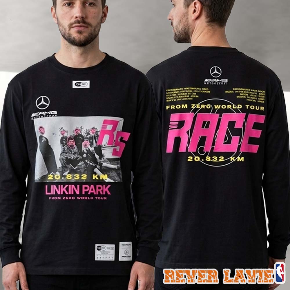 Linkin Park X Mercedes AMG Lounge x Rock Am Ring 2026 Exclusive Merch Tee Race 20.832 Km From Zero Race Team Two Sided Unisex Long Sleeve Linkin Park X Mercedes AMG Lounge x Rock Am Ring 2026 Exclusive Merch Tee Race 20.832 Km From Zero Race Team Two Sided Unisex Long Sleeve