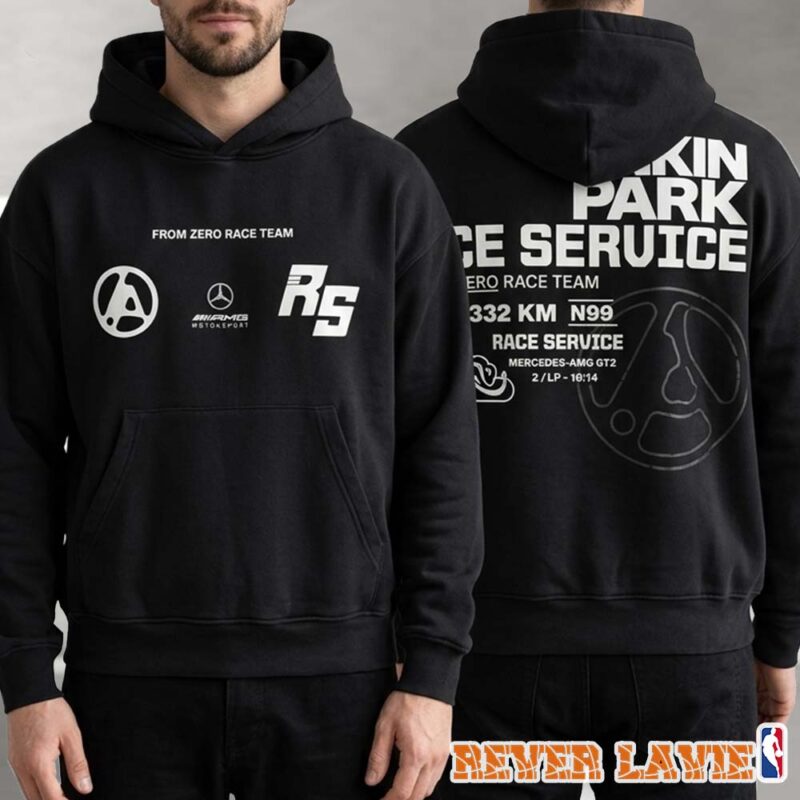 Linkin Park X Mercedes AMG Lounge x Rock Am Ring 2026 Exclusive Merch Tee Race Service From Zero Race Team Two Sides Hoodie