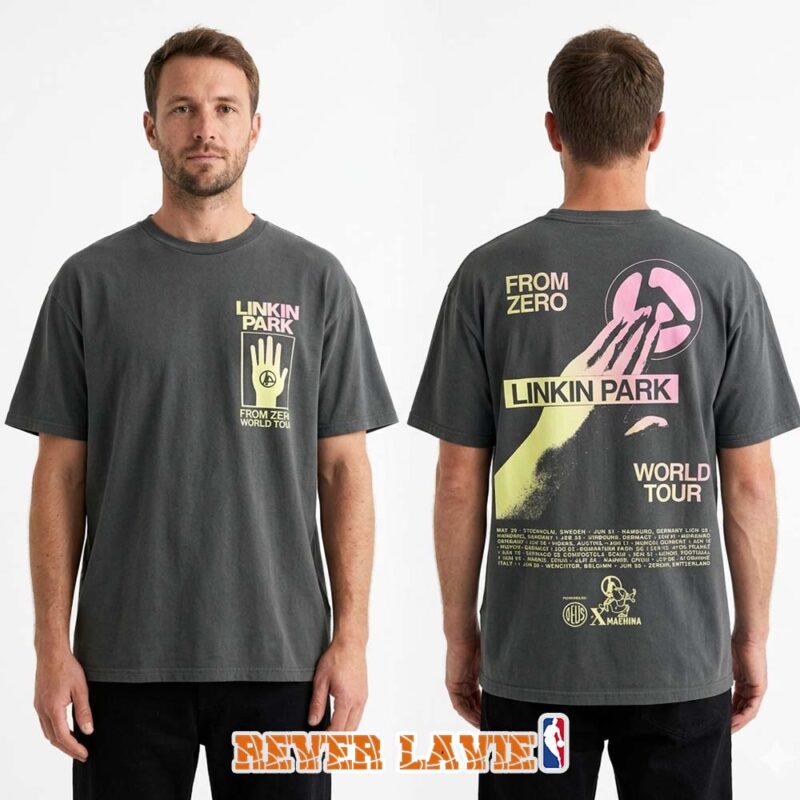 Linkin Park x Deus Ex Machina Calle Velarde Madrid Spain Exclusive From Zero World Tour on June 22 24 2026 T Shirt