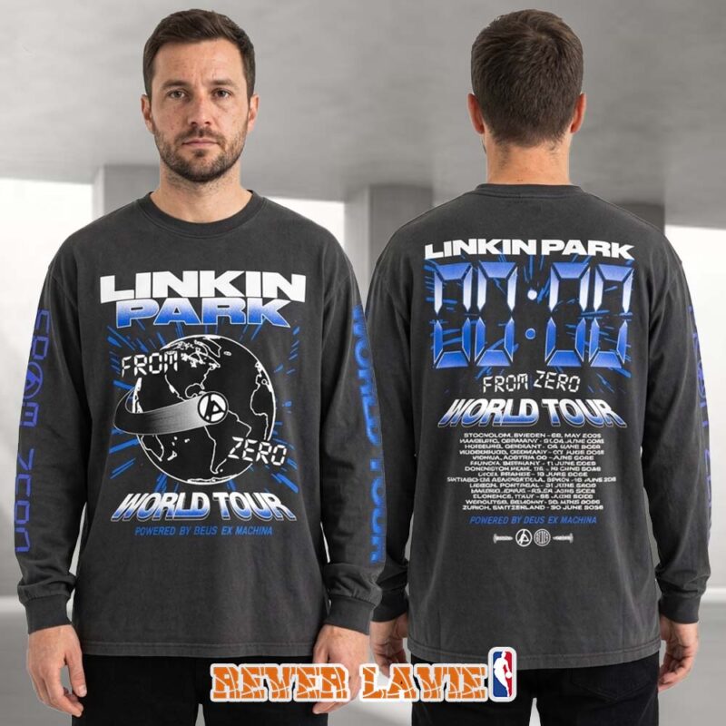 Linkin Park x Deus Ex Machina Madrid Spain Pop Up Shop Exclusive On June 22 24 2026 All Over Print Long Sleeve Shirt