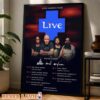 American Football Tour Dates Poster Across United States and Chile September to December 2026 Sports Wall Display