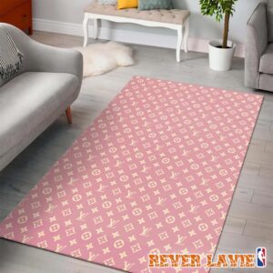Louis Vuitton Damier Classic Revival Collection Luxury Area Rug Limited Edition