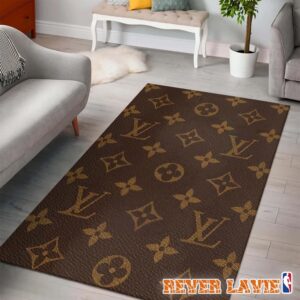 Louis Vuitton Heritage Craftsmanship Collection Vintage Monogram Pattern Living Room Rug