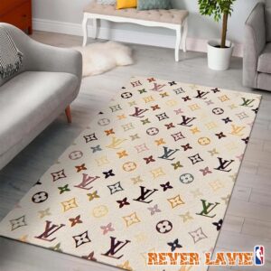 Louis Vuitton House Of Travel Signature Edition Classic Heritage Pattern Plush Rug