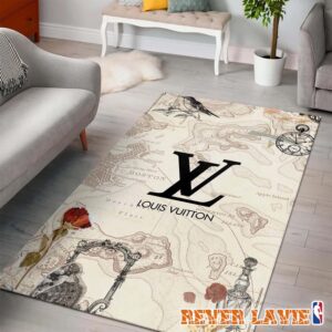 Louis Vuitton Monogram Canvas Revival Edition Exclusive Fashion House Inspired Rug Collection