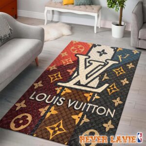 Louis Vuitton Worldwide Fashion Legacy Statement Luxury Living Room Area Rug