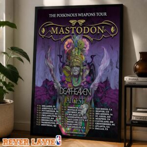 Mastodon The Poisonous Weapons Tour 2026 With Deafheaven And Alcest Concert Home Decor Poster Canvas