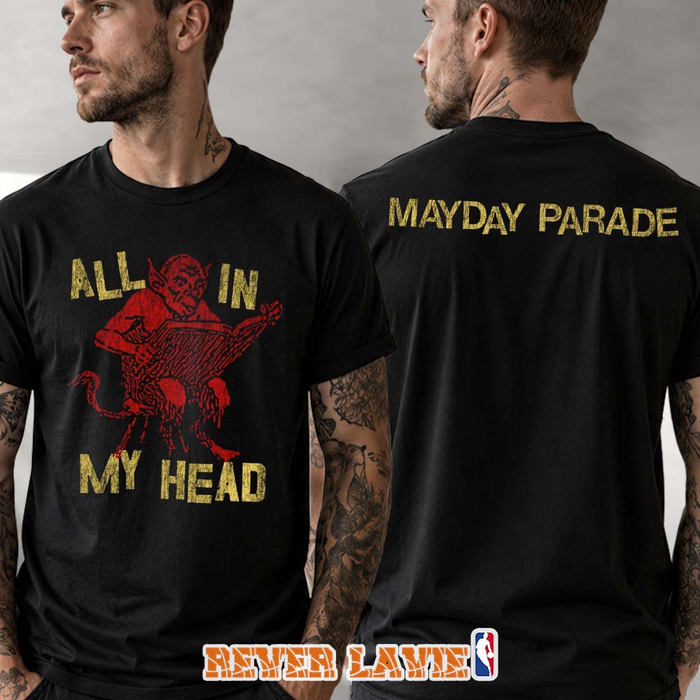 Mayday Parade 2026 All In My Head Black T-Shirt Mayday Parade 2026 All In My Head Black T-Shirt