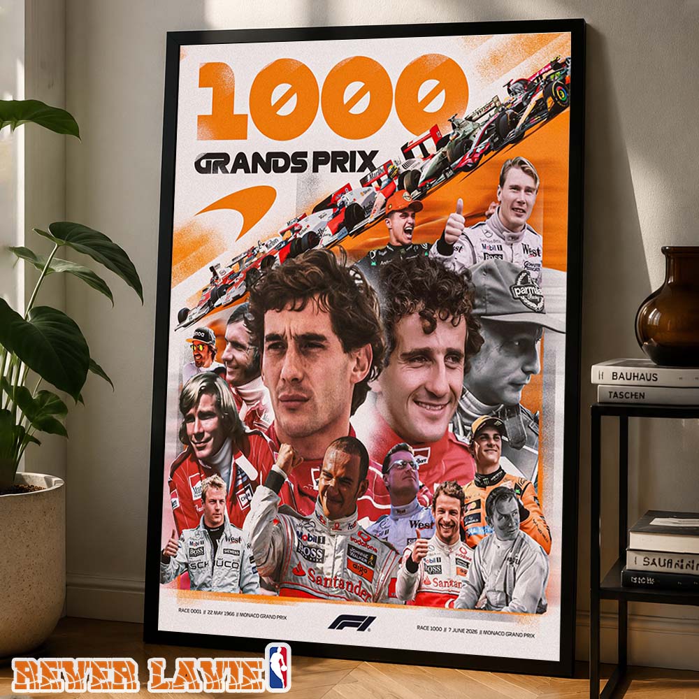 McLaren 1000 Grands Prix Monaco Grand Prix 2026 Formula 1 Racing Legends Home Decor Poster Canvas McLaren 1000 Grands Prix Monaco Grand Prix 2026 Formula 1 Racing Legends Home Decor Poster Canvas
