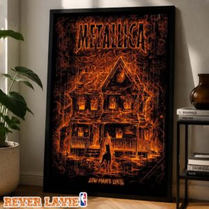 Metallica Low Man’s Lyric Limited Edition Numbered Screen Printed Poster Art Print