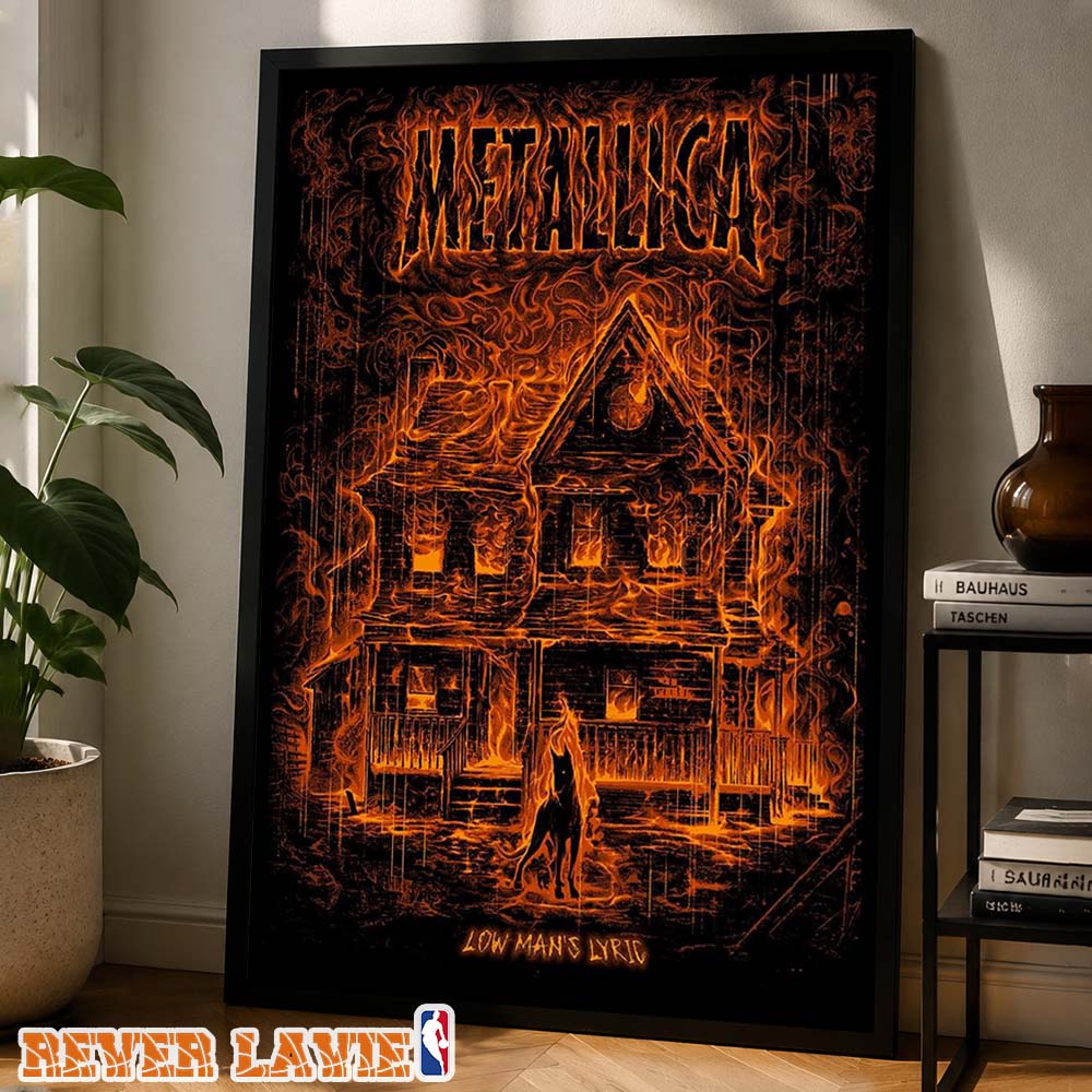 Metallica Low Man's Lyric Limited Edition Numbered Screen Printed Poster Art Print Metallica Low Man's Lyric Limited Edition Numbered Screen Printed Poster Art Print