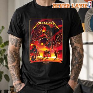 Metallica M72 Bologna Italy 2026 Event Poster For Bologna IT At Stadio Renato Dall’Ara On June 3 2026 Unisex T-Shirt