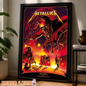 Metallica M72 Bologna Italy 2026 Event Poster For Bologna IT At Stadio Renato Dall’Ara On June 3 2026 Wall Art Decor Poster