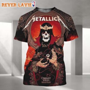 Metallica M72 Cardiff Wales Pop-Up Shop Poster at Principality Stadium in Cardiff Wales on Sunday 28 June 2026 All Over Print Shirt