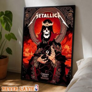 Metallica M72 Cardiff Wales Pop-Up Shop Poster at Principality Stadium in Cardiff Wales on Sunday 28 June 2026 Home Decor Poster Canvas