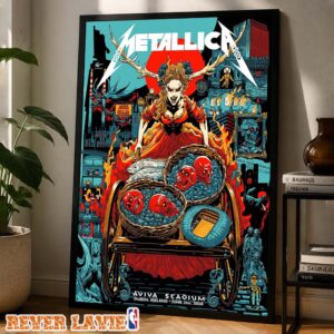 Metallica M72 Dublin Exclusive Poster Night 2 For Dublin Ireland at Aviva Stadium on June 21th 2026 Celtic Goddess Skull Cart Artwork Home Decor Poster Canvas