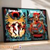 Metallica M72 Dublin Full Show Combined Exclusive Poster For Dublin Ireland at Aviva Stadium on June 19th and 21rd 2026 Home Decor Poster Canvas