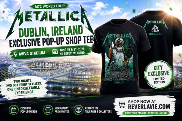 Metallica M72 Dublin Ireland Exclusive Pop Up Shop Tee