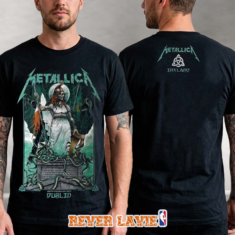 Metallica M72 Dublin Ireland Exclusive Pop Up Shop for Aviva Stadium on June 19th and 21th 2026 No Repeat Weekend Two Sided Tee Metallica M72 Dublin Ireland Exclusive Pop Up Shop for Aviva Stadium on June 19th and 21th 2026 No Repeat Weekend Two Sided Tee