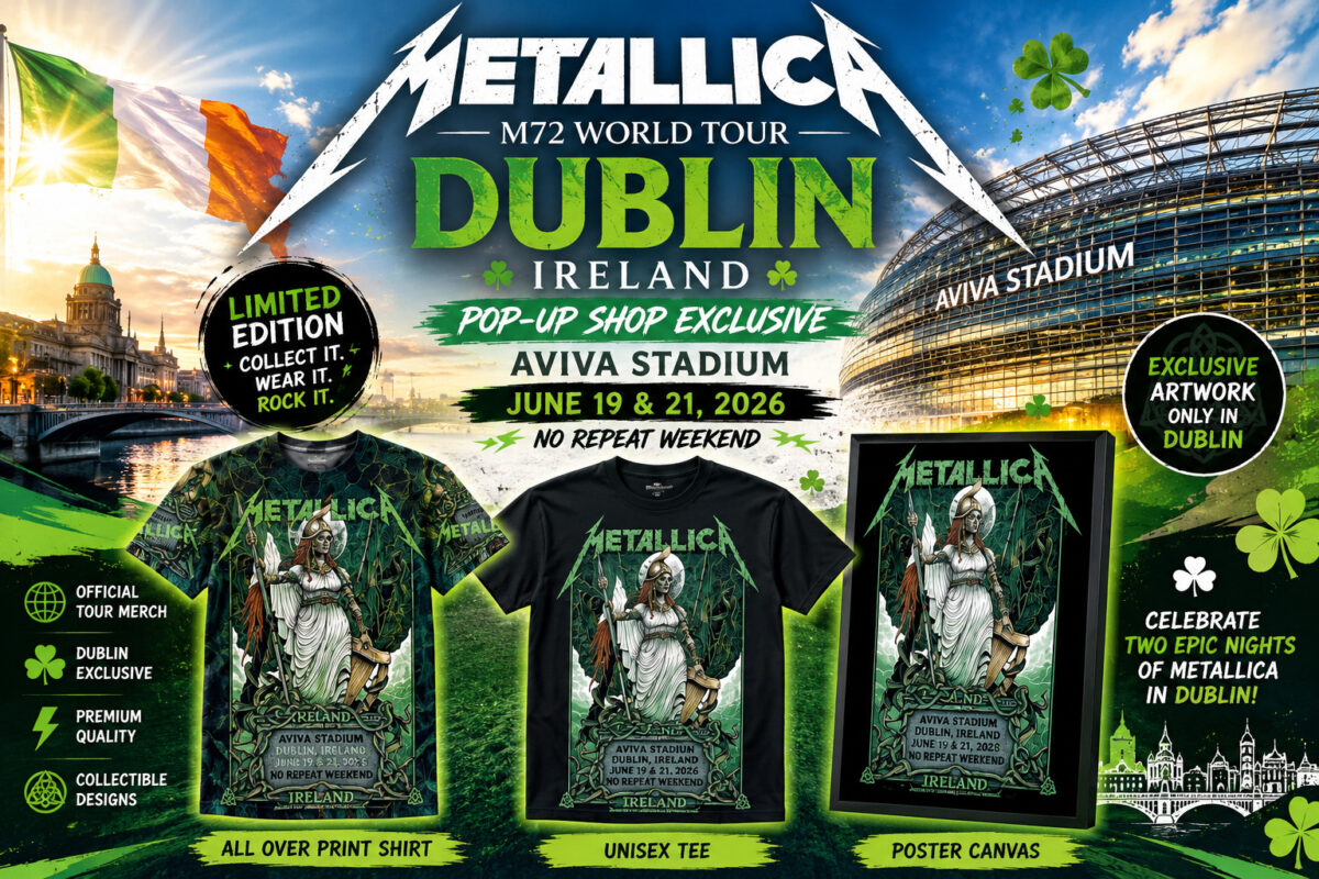 Metallica M72 Dublin Ireland Pop up Shop