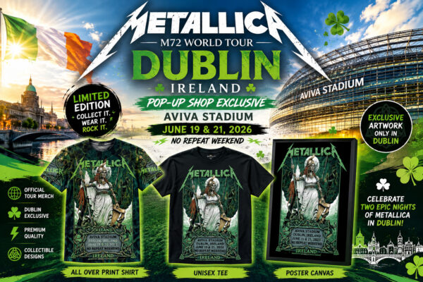 Metallica M72 Dublin Ireland Pop up Shop