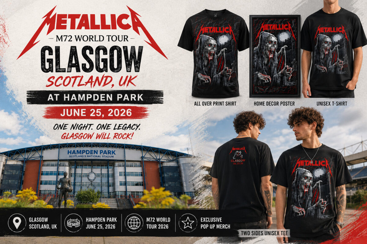 Metallica M72 Glasgow Pop Up Exclusive Merch