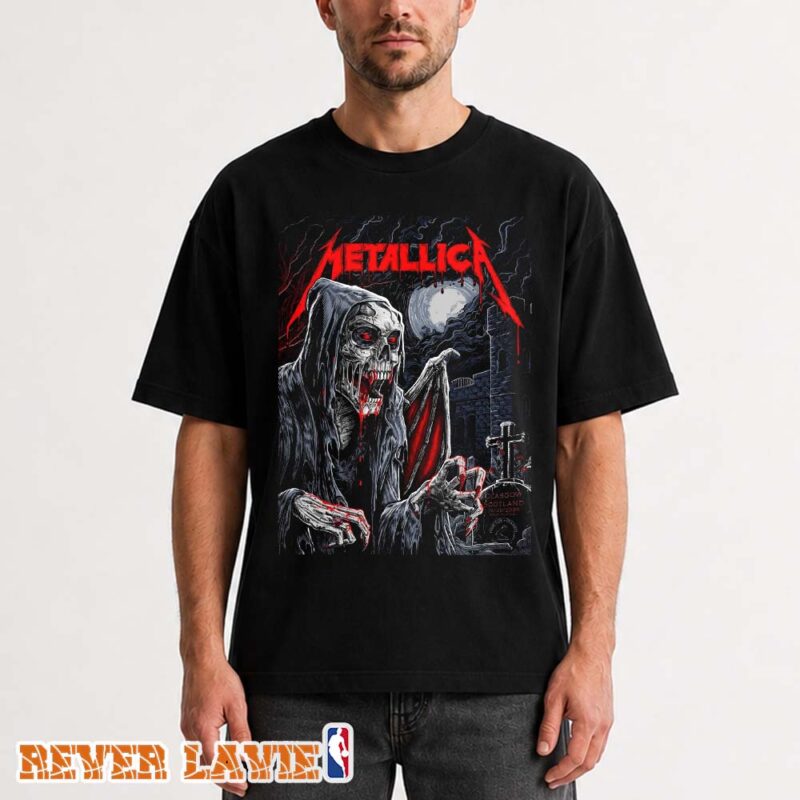 Metallica M72 Glasgow Pop Up Exclusive Print For Scotland UK At Hampden Park on June 25 2026 Art by Landon Armstrong Unisex T Shirt