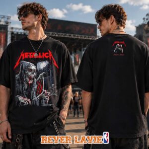 Metallica M72 Glasgow Scotland Exclusive Tee For Glasgow UK at Hampden Park on June 25 2026 Art by Landon Armstrong Two Sides Unisex Tee