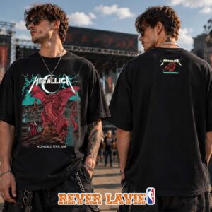 Metallica Show T Shirt M72 Cardiff Wales 2026 at Principality Stadium on Sunday 28 June 2026 Two Sided Tee