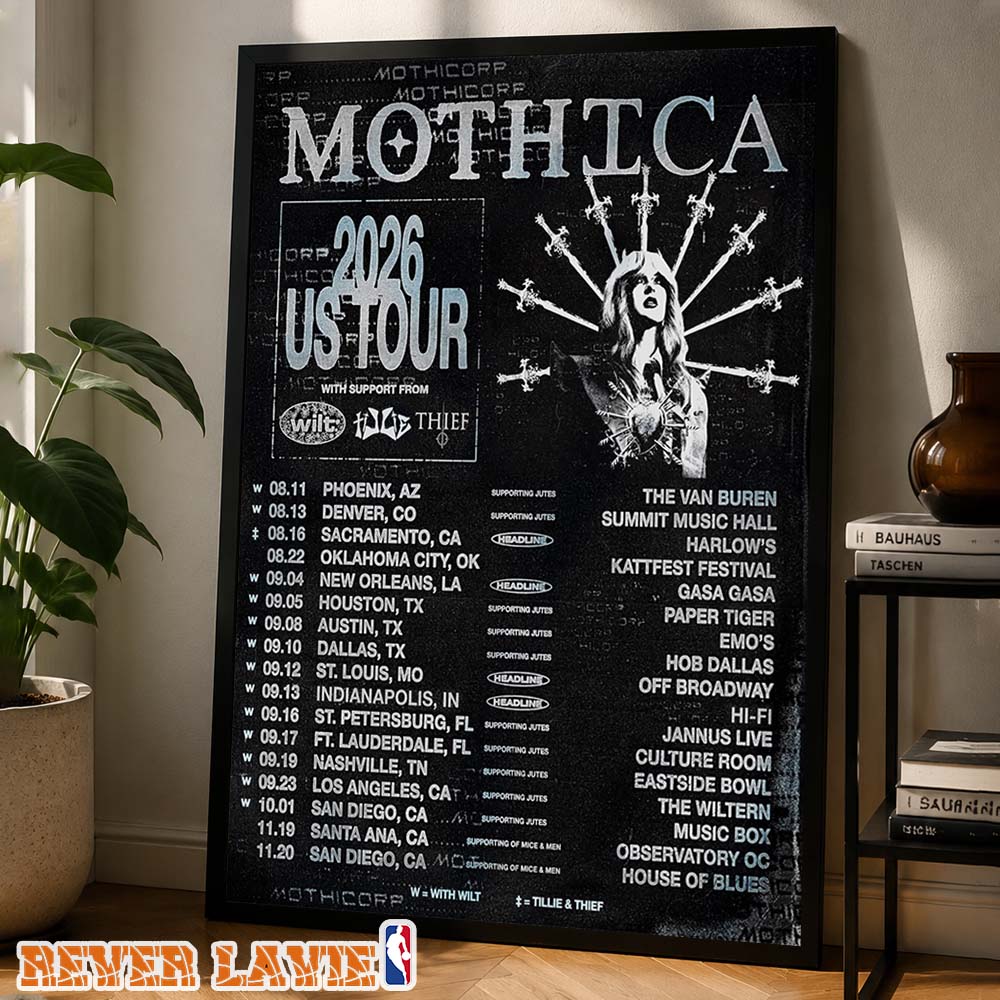 Mothica Tour Poster 2026 US Tour Across United States August-November 2026 Home Decor Poster Canvas Mothica Tour Poster 2026 US Tour Across United States August-November 2026 Home Decor Poster Canvas