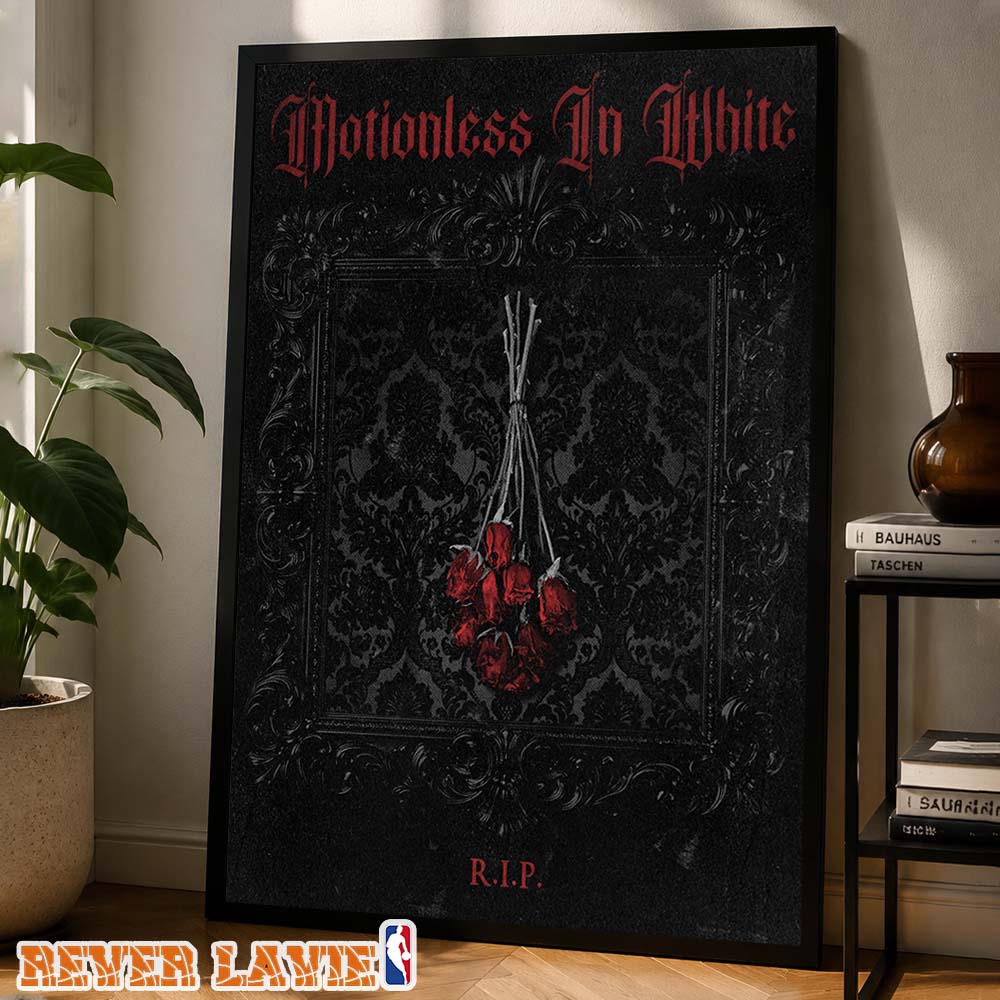 Motionless In White R.I.P. Graphic Artwork Poster Motionless In White R.I.P. Graphic Artwork Poster