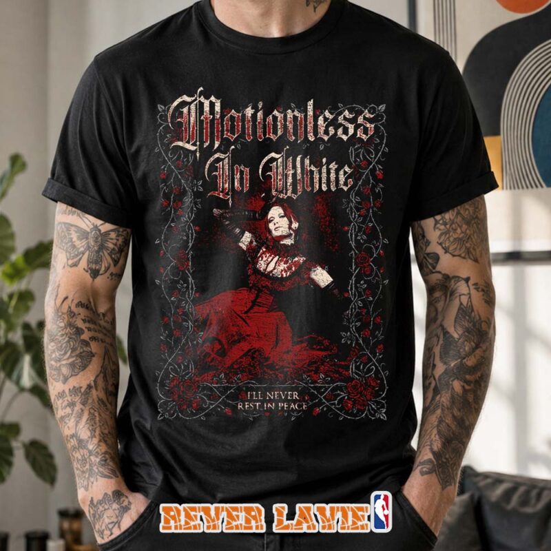 Motionless In White Rest In Peace Graphic Black T Shirt