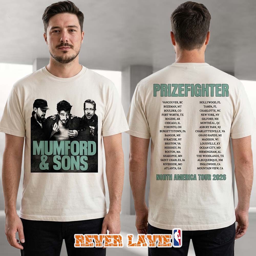 Mumford And Sons Prizefighter North America Tour 2026 Photo Print Unisex Tee Mumford And Sons Prizefighter North America Tour 2026 Photo Print Unisex Tee