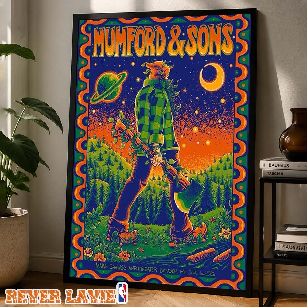 Mumford & Sons Gig Print At Maine Savings Amphitheater In Bangor ME On June 16 2026 Wall Art Home Decor Poster Mumford & Sons Gig Print At Maine Savings Amphitheater In Bangor ME On June 16 2026 Wall Art Home Decor Poster