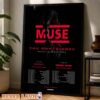 Five Tour Dates Poster 2026 Summer Shows Across Europe Summer 2026 Home Decor Poster Canvas