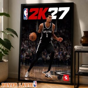 NBA 2K27 Victor Wembanyama Cover Athlete Basketball Video Game Home Decor Poster Canvas