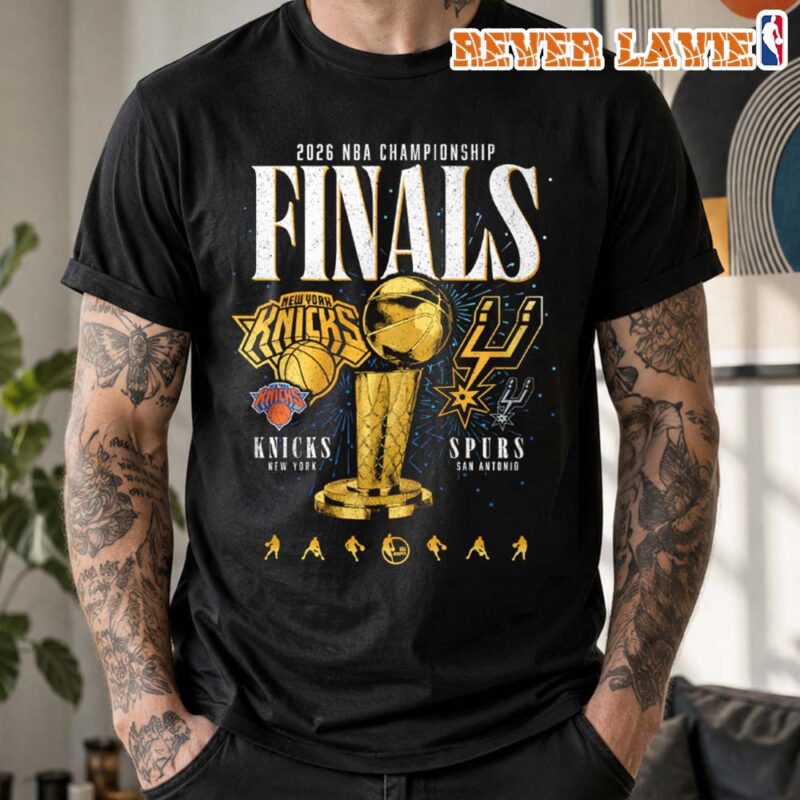 NBA Finals New York Knicks vs San Antonio Spurs Matchup Trophy Tee