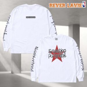 NEIGHBORHOOD x The Smashing Pumpkins Star Logo White Long Sleeve T-Shirt