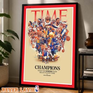 New York Knicks 2026 NBA Champions TIME Magazine Cover June 29 2026 Commemorative Home Decor Poster Canvas
