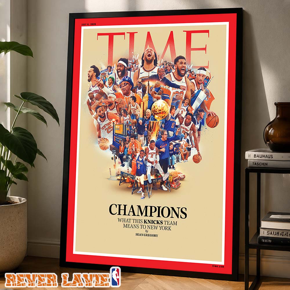 New York Knicks 2026 NBA Champions TIME Magazine Cover June 29 2026 Commemorative Home Decor Poster Canvas New York Knicks 2026 NBA Champions TIME Magazine Cover June 29 2026 Commemorative Home Decor Poster Canvas