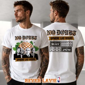 No Doubt Sphere Residency Las Vegas 2026 White Two Sided T-Shirt
