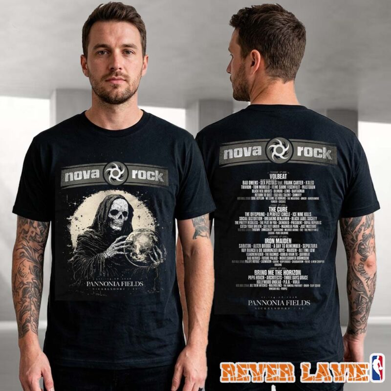 Nova Rock Festival 2026 Grim Reaper Unisex T Shirt European Rock Festival Edition
