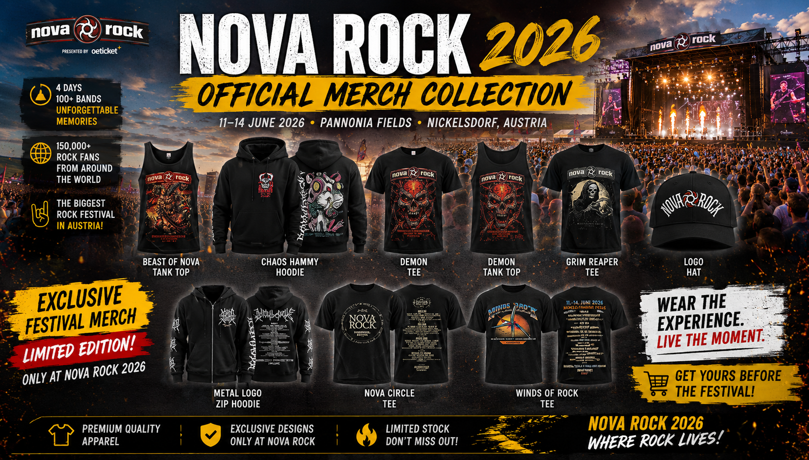 Nova Rock Festival 2026 Merch Collection: The Ultimate Guide to